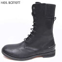 ニールバレット Neil Barrett メンズ 靴 ブーツ ソール部分Neil Barrettロゴ入りレースアップブーツ ブラック BSH157 9301 01 11A (R85800)【送料無料】【smtb-TK】