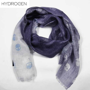 ハイドロゲン HYDROGEN リネン ストール マフラー スカーフ スカル 163113 944 DB15S (R31320)【送料無料】【smtb-TK】