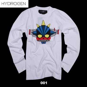 ハイドロゲン HYDROGEN Hロボット ロング Tシャツ 　ガンダム　長袖 カットソー　トレーナー　黒　白 170021 007/001 15A【送料無料】【smtb-TK】