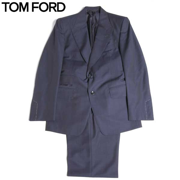 トムフォード TOM FORD メンズ スーツ テーラードジャケット チェンジポケット ピークドラペル2つボタンスーツ 袖口アンフィニッシュ ネイビー 紺 TF NO/13 NAVY GREY 15A (R429894)【送料無料】【smtb-TK】