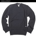 ディースクエアード DSQUARED2 メンズ トップス 長袖 ニット 重ね着風デザイン・ブランドロゴプレート付きウールセーター ブラック S74HA0604 ...