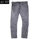 アルマーニジーンズ ARMANI JEANS メンズ パンツ ボトムス ロゴ レザーロゴパッチ・シワ加工付きパンツ B6J41 JV 2R 15A (R42800) 【送料無料】【smtb-TK】