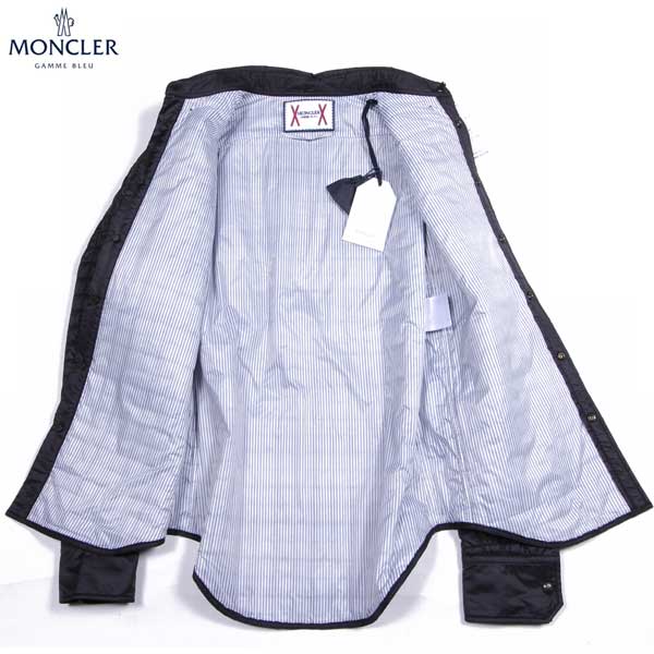 モンクレール ガムブルー MONCLER GAMME BLEU メンズ トップス シャツ 長袖 アームロゴワッペン付キルティングシャツ ネイビー 5202902 78618 999 15A (R171774)【送料無料】【smtb-TK】