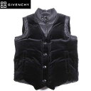 ジバンシイ ジバンシー GIVENCHY メンズ アウター ジャケット ダウン ダウンベスト ベルベット素材/ナイロン切り替えしダウンベスト ブラック 15W0401063 001 15A (R248000)【送料無料】【smtb-TK】