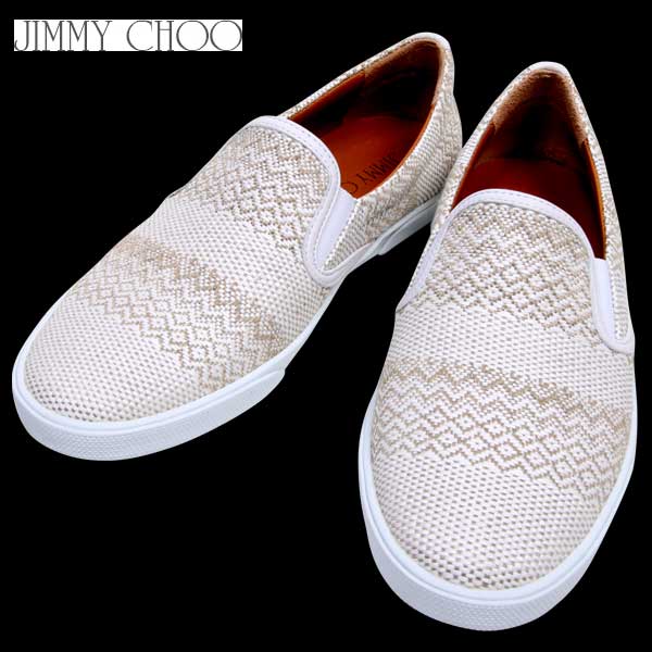 ジミーチュウ Jimmy Choo レディース 靴 スニーカー マルチ柄デザインスリッポン DEMI/WFB/0C0562 WOVEN/FABRIC WH/MARBEL 61S【送料無料】【smtb-TK】