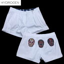 ハイドロゲン HYDROGEN レディース パンツ ボトムス ショートパンツ スカルワッペン付きツーインプリーツショートパンツ ホワイト 白 181213 00...