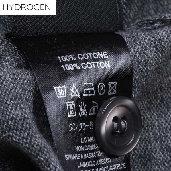 【】ハイドロゲン HYDROGEN メンズ ニット ベスト トップス 総柄スター・スカルロゴ刺繍入りVネックニットベスト グレー 180108 163（R46440) 61S【送料無料】【smtb-TK】