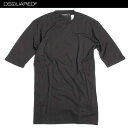 ディースクエアード DSQUARED2 メンズ トップス Tシャツ 半袖 カットソー 無地・シンプルデザインTシャツ ブラック S74GD0184 S22620 900 61A (R29160)【送料無料】【smtb-TK】(4)