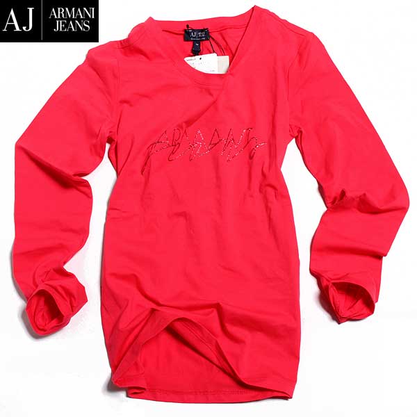 アルマーニジーンズ ARMANI JEANS レディース トップス Tシャツ ロンT 長袖 フロン...