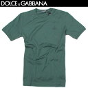 訳あり 色焼け有 ドルチェ＆ガッバーナ DOLCE&GABBANA メンズ トップス Tシャツ 半袖 ロゴ チェスト部分クラウンロゴ刺繍付クルーネックTシャツ ドルガバ G8FV4T G7HCH V8623 61A (R36720)