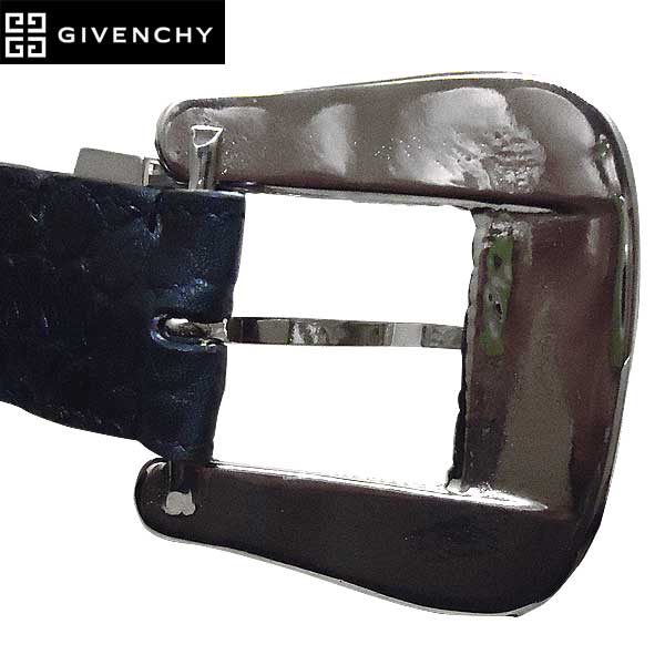 ジバンシー GIVENCHY メンズ 小物 ベルト レザーベルト 装飾バックル・クロコ風型押しカーフレザーベルト 4072 091 001 71S (R99200)【送料無料】【smtb-TK】 2