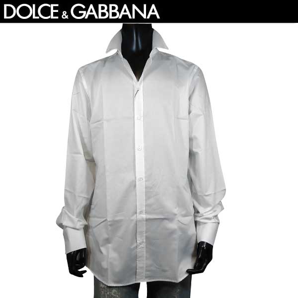 ドルチェ＆ガッバーナ DOLCE&GABBANA メンズ トップス シャツ 長袖 GOLD シンプルデザイン・ボタンダウンシャツ ホワイト G5EB3T FM5B3 S8032 71S【送料無料】【smtb-TK】