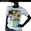 ディースクエアード DSQUARED2 レディース トップス Tシャツ 半袖 カットソー アートプリントTシャツ 白 S75GC0836 S22844 100 71S (R23000)【送料無料】【smtb-TK】