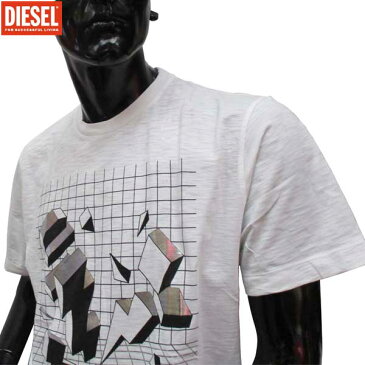 ディーゼル DIESEL メンズ クルーネック 半袖 Tシャツ 00SXNS 100 71S (R9504)