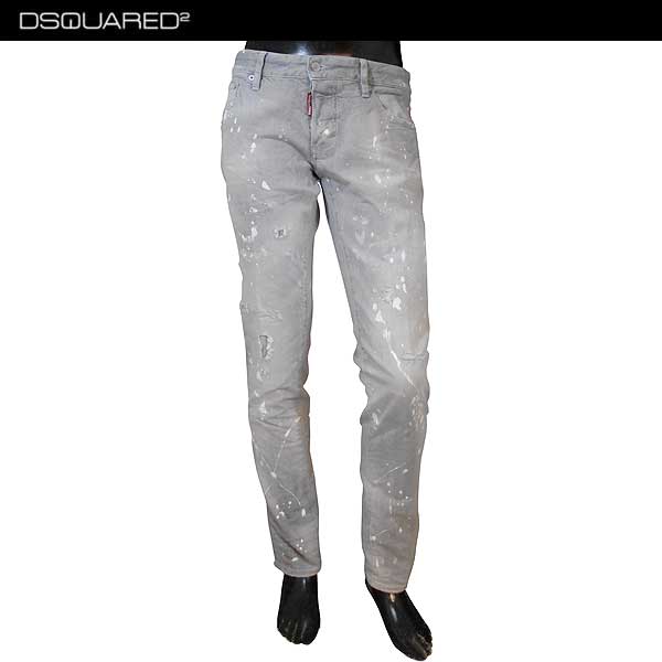 �ǥ��������������� DSQUARED2 ��� �ѥ�� �ܥȥॹ ���� �����ѥ� SLIM JEAN ����å���/�ڥ���Ȳù����쥶�������ѥå��ե���å��她��...