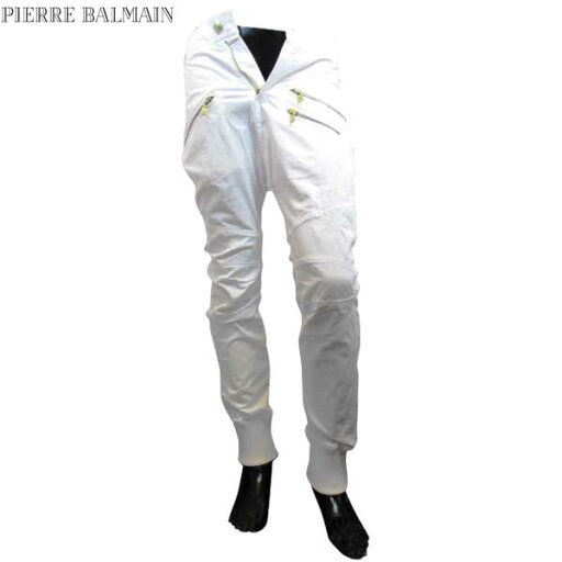 ピエールバルマン Pierre Balmain メンズ パンツ ボトムス ロゴ バイカーデザイン・マルチジップ/バックポケットBロゴ刺繍付スキニーパンツ HP56210C 56266 003 71S【送料無料】【smtb-TK】