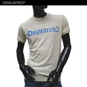 ディースクエアード DSQUARED2 メンズ Tシャツ 半袖 トップス フロントDSQUARED2ロゴ入りクルーネックTシャツ イエロー 色違い(ピンク)あり S71GD0509 S22507 169 71S (R31320)【送料無料】【smtb-TK】