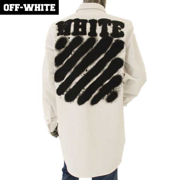 オフホワイト OFF-WHITE メンズ コットン シャツ OMGA001S17 392013 0110 (R61800)【送料無料】【smtb-TK】