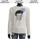 ルシアン ペラフィネ lucien pellat-finet メンズ トップス ロンT 長袖 ロゴ パイレーツスカルロゴプリント付きロングTシャツ EVH191...