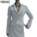 ヴェルサーチジーンズクチュール VERSACE JEANS COUTURE レディース ラメ入り スカートスーツ セットアップ MV7523 + MV7307 ...