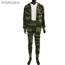 ハイドロゲン HYDROGEN メンズ セットアップ上下組 トップス パーカー ボトムス パンツ スカル刻印ジップ・カモ柄セットアップジャージ 214006 +...