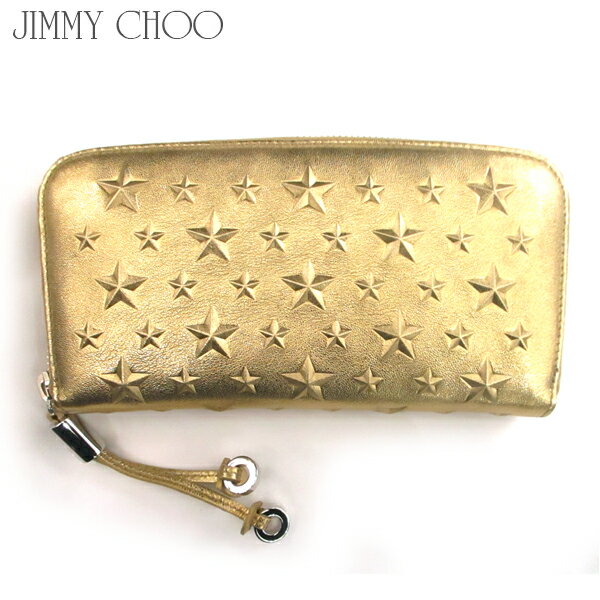 ジミーチュウ Jimmy Choo レディース 財布 ウォレット 長財布 ユニセックス可 スタースタッズ・ロゴ・小銭入れ付きラウンドファスナーウォレット ゴールド FILIPA EBN OO0022 GOLD 81s GB61A (R84240)【送料無料】【smtb-TK】のサムネイル