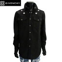 ジバンシー GIVENCHY メンズ トップス シャツ 長袖 襟部分スターエンブレム付きコットンシャツ ブラック BM601N5Y01001 81S (R102...