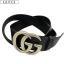 グッチ GUCCI メンズ 小物 ベルト レザーベルト ロゴ GGロゴバックル付きレザーベルト ブラック 397660 AP00n 1000 E350 1000...