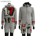 ハイドロゲン HYDROGEN メンズ セットアップ上下組 トップス パーカー ボトムス パンツ ロゴ マルチワッペン付きセットアップ上下組ジャージ グレー 2...