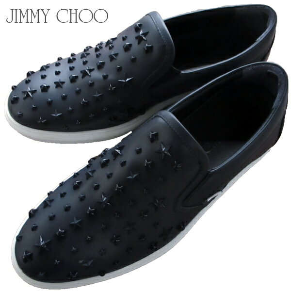 ジミーチュウ Jimmy Choo メンズ 靴 スニーカー ローカットスニーカー ミックススタースタッズ・カーフレザースリッポン ネイビー GROVE OMX NAVY (R108000) 81S【送料無料】【smtb-TK】