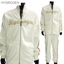 ハイドロゲン HYDROGEN メンズ セットアップ上下組 アウター パンツ ロゴ スリーブ/サイド部分イタリアンカラー・HYDROGENロゴワッペン付セットア...
