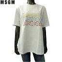 エムエスジーエム MSGM レディース Tシャツ プリント 242MDM185 184299 01 81S (R23800)【送料無料】【smtb-TK】