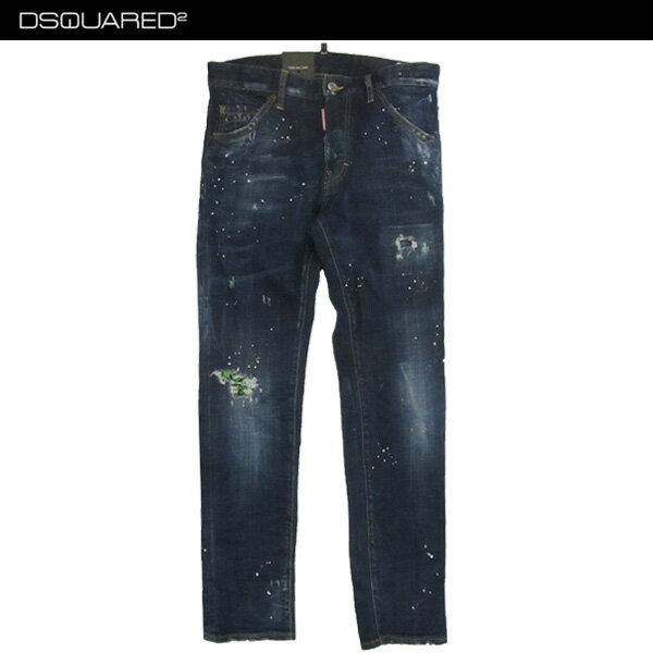 ディースクエアード DSQUARED2 メンズ パンツ ボトムス デニム ロゴ HAWAIIANA COOL GUY JEANS ダメージ/ペイント加工・レザーロゴパッチ付デニム S71LB0462 S30342 964 81S 【送料無料】【smtb-TK】