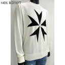 ニールバレット Neil Barrett メンズ トップス ニット セーター ロゴ ※白は完売・黒地に白花柄の販売のみです フロントロゴデザイン・サムホール付き...
