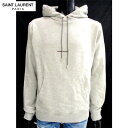 サンローランパリ SAINT LAURENT PARIS メンズ トップス パーカー ロゴ スモールロゴ付きパーカー グレー 色違い有 BMK 464581 Y...