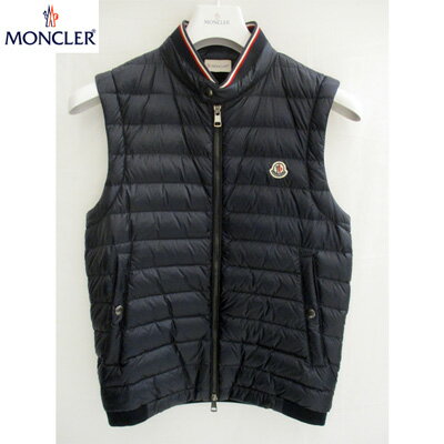 モンクレール MONCLER メンズ トップス ベスト ダウンベスト ロゴ ロゴワッペン・ネック部分トリコロールライン・表地ナイロン・裏地コットン生地ライトダウンベスト 黒 8405300 80985 778 71S (R91980)【送料無料】【smtb-TK】