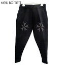 ニールバレット Neil Barrett メンズ パンツ ボトムス スウェットパンツ 膝プリントスウェットパンツ ブラック BJP97CH H504 01 21403001 81A (R77320)【送料無料】【smtb-TK】