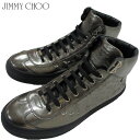 ジミーチュウ ジミーチュウ Jimmy Choo メンズ 靴 スニーカー ブランドロゴ・スタッズ付きハイカットスニーカー メタリック ナッパレザー ガンメタル アーガイル ARGYLE EBN GUNMETAL 81A (R108000)【送料無料】【smtb-TK】