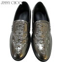 ジミーチュウ Jimmy Choo メンズ 靴 スニーカー ローカット スリッポン ロゴ・スタッズ付きスリッポン メタリック ガンメタル ナッパレザー グローブ...