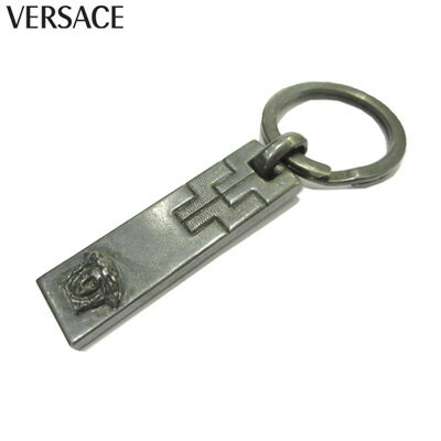 ヴェルサーチ ジャンニヴェルサーチ GIANNI VERSACE ユニセックス キーホルダー　ベルサーチ アクセサリー メデューサ刻印プレートキーリング アンティーク加工 キーホルダー PC25ML 3647A 60XTU0083 03A (R19800)【送料無料】【smtb-TK】