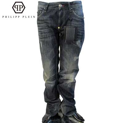 乐天商城 - フィリッププレイン PHILIPP PLEIN メンズ デニム ジーンズ ジーパン インディゴ ブルー HM570040 08PB 13A (R158000)【送料無料】【smtb-TK】