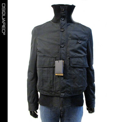 乐天商城 - ディースクエアード DSQUARED2 メンズ アウター ジャケット フェイクレイヤード・マルチポケット付ジャケット ブラック 71AM228 36617 090 9A (R198000)【送料無料】【smtb-TK】