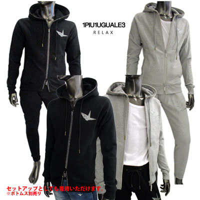 【完売】ウノピゥウノウグァーレトレ 1PIU1UGUALE3 RELAX メンズ トップス パーカー ...