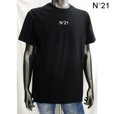 ヌメロヴェントゥーノ N°21 メンズ トップス Tシャツ 半袖 ロゴ 3color フロントスモールロゴ入りTシャツ 白/黒/灰色 F026 6332 1101/9000/8939 91A (R16800)【送料無料】 【smtb-TK】