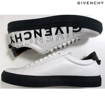 ジバンシー GIVENCHY メンズ 靴 スニーカー ローカットスニーカー ロゴ ボディー2重GIVENCHYロゴ刺繍入りローカットスニーカー ホワイト BH0002H 0E1 116 (R95000) 91A【送料無料】 【smtb-TK】