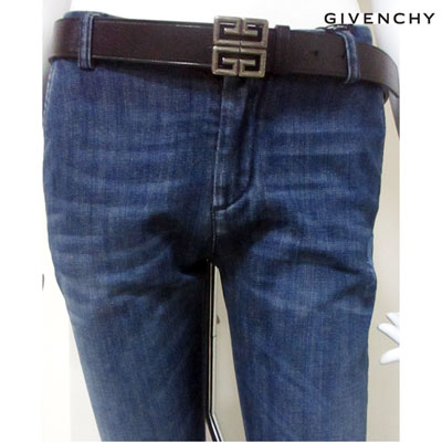 ジバンシー GIVENCHY メンズ 小物 ベルト レザーベルト バックル ロゴ GGロゴバックル付きカーフレザーベルト ブラック BK400PK 097 001 (R66000) 91A【送料無料】 【smtb-TK】