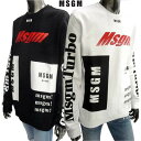 エムエスジーエム MSGM メンズ トップス スウェット トレーナー 長袖 ロゴ 2color マルチロゴプリント・スリーブロゴ入スウェット 白/黒 MM71 ...
