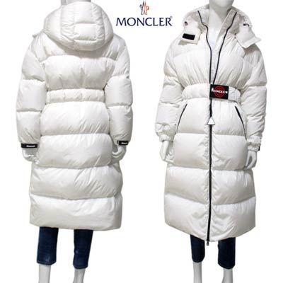 モンクレールグルノーブル MONCLER GRENOBLE レディース アウター ダウン コート ロゴ DANUBELONG ウエスト絞りロゴベルト・袖口ラバーロゴ入ダウンコート ホワイト 4989700 C0063 033 (R291500) 91A【送料無料】 【smtb-TK】