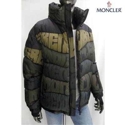 モンクレールグルノーブル MONCLER GRENOBLE メンズ アウター ダウン ジャケット ロゴ LIMMAT 総柄MONCLERロゴ入りカモ柄ダウンジャケット カーキー カモ柄 4189505 C0252 833 (R345800) 91A【送料無料】 【smtb-TK】
