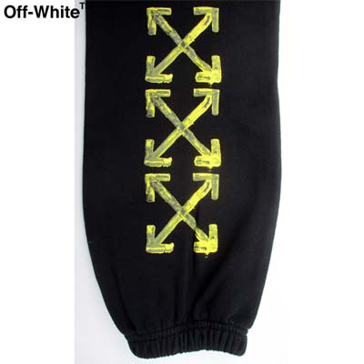 オフホワイト OFF-WHITE メンズ パンツ ボトムス ジョガーパンツ スウェットパンツ ロゴ OFF-WHITEロゴ・アロー入りスウェットパンツ 黒 OMCH020F 19E30010 1060 (R64900/R65200) 【送料無料】【smtb-tk】 91A
